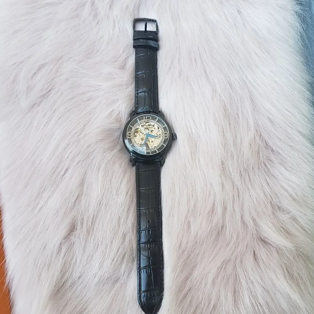 Stuhrling Authentic men's skeleton automatic watch